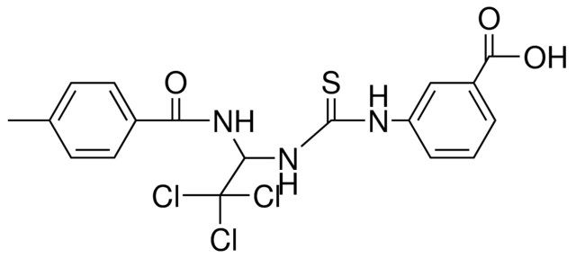 3-(3-(2,2,2-TRICHLORO-1-(4-METHYL-BENZOYLAMINO)-ETHYL)-THIOUREIDO)-BENZOIC ACID