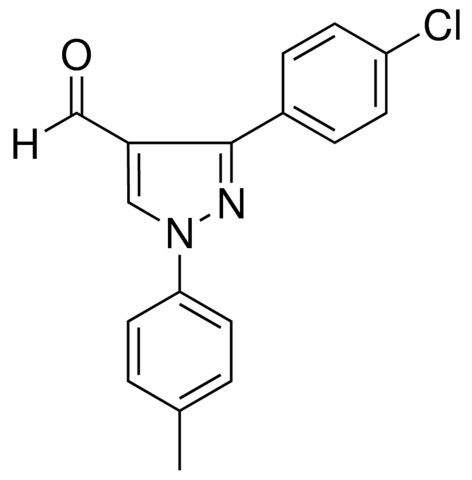 3-(4-CHLOROPHENYL)-1-(4-METHYLPHENYL)-1H-PYRAZOLE-4-CARBALDEHYDE