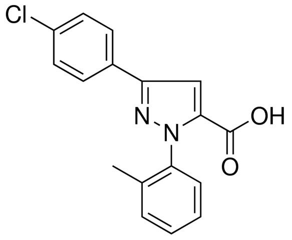3-(4-CHLOROPHENYL)-1-(2-METHYLPHENYL)-1H-PYRAZOLE-5-CARBOXYLIC ACID