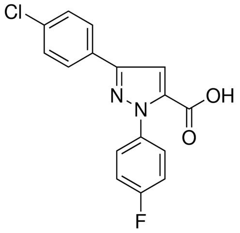 3-(4-CHLOROPHENYL)-1-(4-FLUOROPHENYL)-1H-PYRAZOLE-5-CARBOXYLIC ACID
