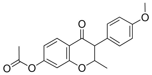 3-(4-methoxyphenyl)-2-methyl-4-oxo-3,4-dihydro-2H-chromen-7-yl acetate