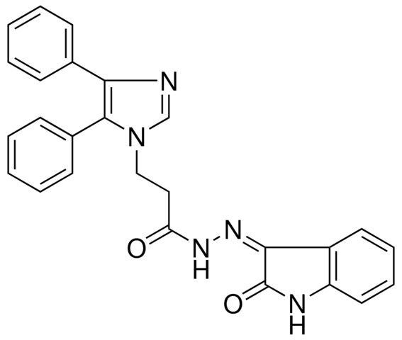3-(4,5-DIPHENYL-1H-IMIDAZOL-1-YL)-N'-[(3Z)-2-OXO-1,2-DIHYDRO-3H-INDOL-3-YLIDENE]PROPANOHYDRAZIDE