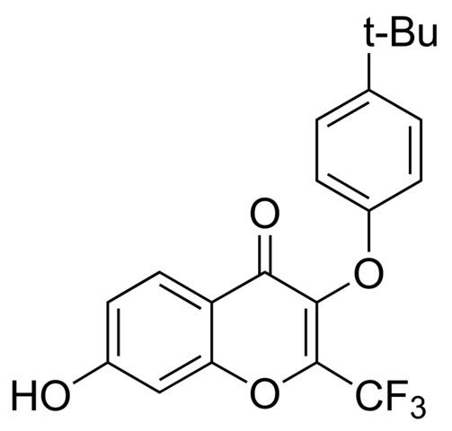 3-(4-<i>tert</i>-Butylphenoxy)-7-hydroxy-2-(trifluoromethyl)-4<i>H</i>-chromen-4-one