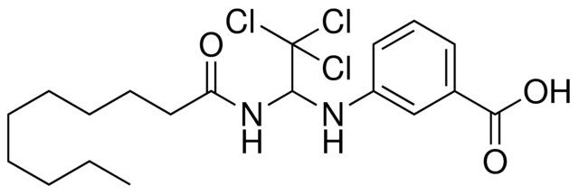 3-(2,2,2-TRICHLORO-1-DECANOYLAMINO-ETHYLAMINO)-BENZOIC ACID
