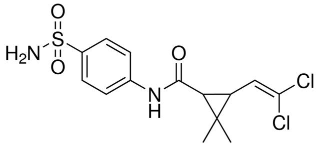 3-(2,2-DI-CL-VINYL)-2,2-DI-ME-CYCLOPROPANECARBOXYLIC ACID (4-SULFAMOYL-PH)-AMIDE