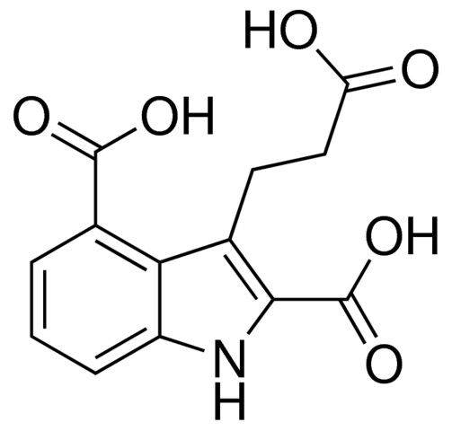 3-(2-carboxyethyl)-1H-indole-2,4-dicarboxylic acid