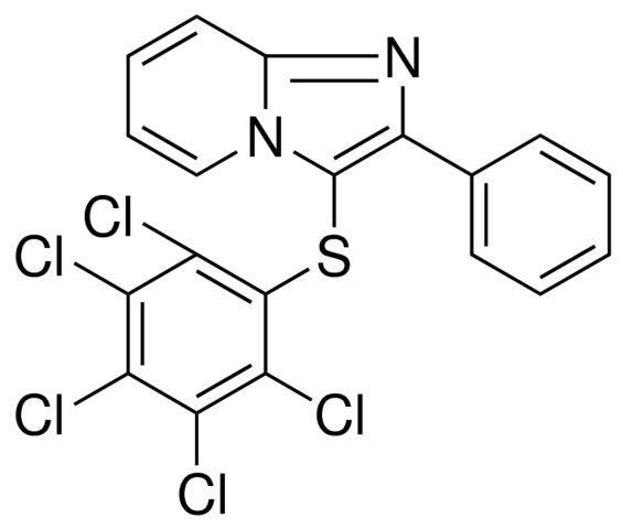 3-(2,3,4,5,6-PENTACHLORO-PHENYLSULFANYL)-2-PHENYL-IMIDAZO(1,2-A)PYRIDINE