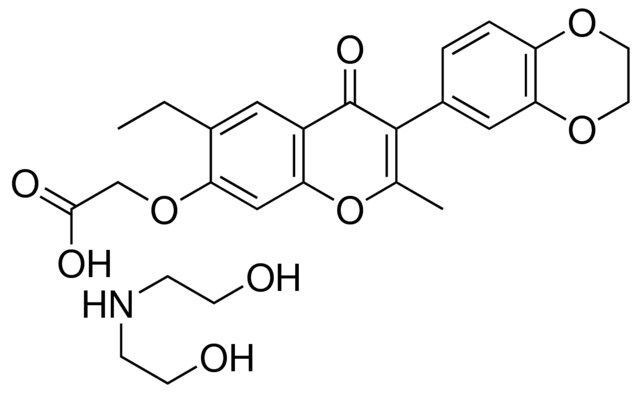 [[3-(2,3-dihydro-1,4-benzodioxin-6-yl)-6-ethyl-2-methyl-4-oxo-4H-chromen-7-yl]oxy]acetic acid, Bis(2-hydroxyethyl)ammonium salt