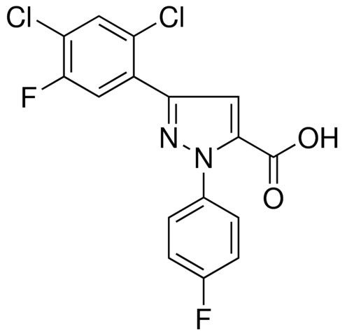 3-(2,4-DICHLORO-5-FLUOROPHENYL)-1-(4-FLUOROPHENYL)-1H-PYRAZOLE-5-CARBOXYLIC ACID