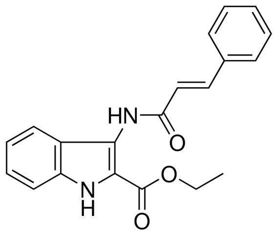3-(3-PHENYL-ACRYLOYLAMINO)-1H-INDOLE-2-CARBOXYLIC ACID ETHYL ESTER