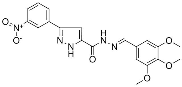 3-(3-NITROPHENYL)-N'-(3,4,5-TRIMETHOXYBENZYLIDENE)-1H-PYRAZOLE-5-CARBOHYDRAZIDE