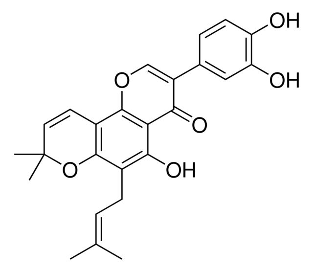 3-(3,4-dihydroxyphenyl)-5-hydroxy-8,8-dimethyl-6-(3-methyl-2-butenyl)-4H,8H-pyrano[2,3-f]chromen-4-one