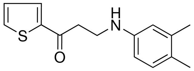 3-(3,4-DIMETHYLANILINO)-1-(2-THIENYL)-1-PROPANONE