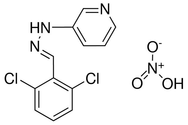 2,6-DICHLOROBENZALDEHYDE 3-PYRIDYLHYDRAZONE NITRATE