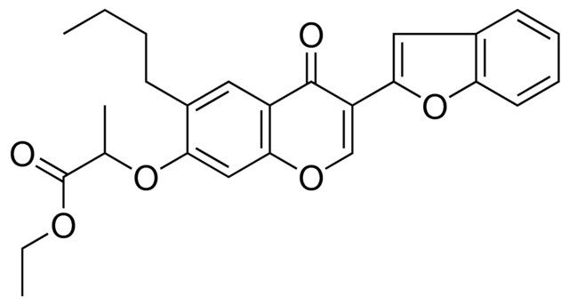 2(3-BENZOFURAN-2-YL-6-BUTYL-4-OXO-4H-CHROMEN-7-YLOXY)-PROPIONIC ACID ETHYL ESTER