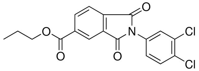 2(3,4-DI-CL-PH)1,3-DIOXO-2,3-DIHYDRO-1H-ISOINDOLE-5-CARBOXYLIC ACID PROPYL ESTER