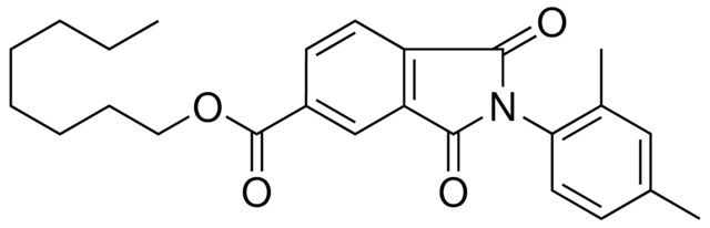 2(2,4-DI-ME-PH)-1,3-DIOXO-2,3-DIHYDRO-1H-ISOINDOLE-5-CARBOXYLIC ACID OCTYL ESTER