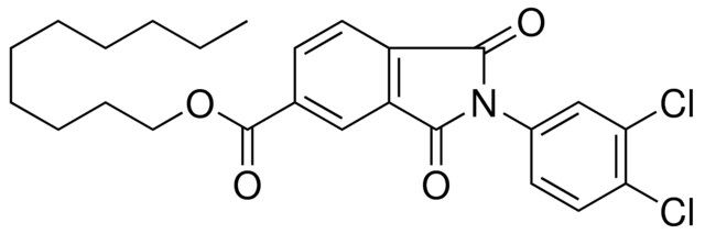 2(3,4-DI-CL-PH)-1,3-DIOXO-2,3-DIHYDRO-1H-ISOINDOLE-5-CARBOXYLIC ACID DECYL ESTER