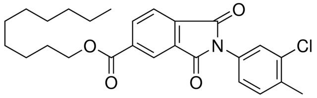 2(3-CL-4-ME-PH)-1,3-DIOXO-2,3-DIHYDRO-1H-ISOINDOLE-5-CARBOXYLIC ACID DECYL ESTER