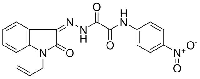 2(N'-(1-ALLYL-2-OXO-2H-INDOL-3-YLIDENE)-HYDRAZINO)-N-(4-NITRO-PH)2-OXO-ACETAMIDE
