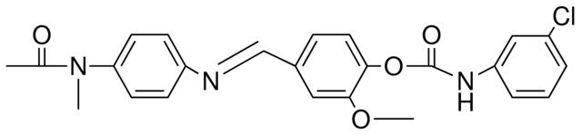 2METHOXY4(4(N-METHYLACETAMIDO)PHENYLIMINOMETHYL)PHENYL N(3CHLOROPHENYL)CARBAMATE