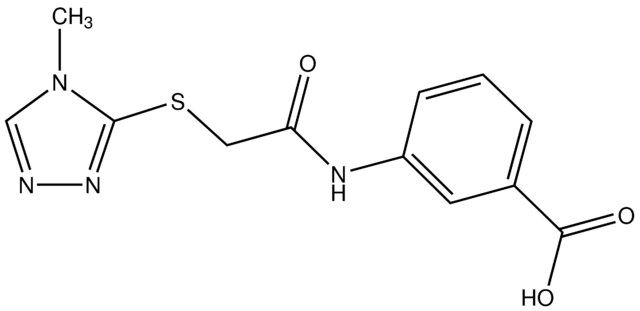3-[2-(4-Methyl-4<i>H</i>-[1,2,4]triazol-3-ylsulfanyl)acetylamino]benzoic acid