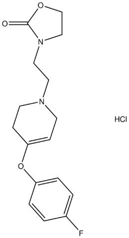 3-[2-(4-(4-fluorophenoxy)-3,6-dihydro-1(2H)-pyridinyl)ethyl]-1,3-oxazolidin-2-one hydrochloride