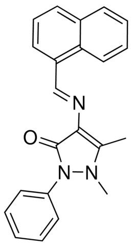 2,3-DIMETHYL-4-(1-NAPHTHYLMETHYLENEAMINO)-1-PHENYL-3-PYRAZOLIN-5-ONE