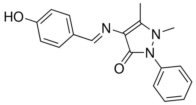 2,3-DIMETHYL-4-(4-HYDROXYBENZYLIDENEAMINO)-1-PHENYL-3-PYRAZOLIN-5-ONE