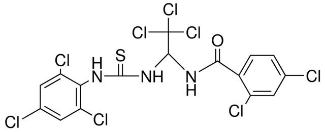 2,4-DI-CL-N-(2,2,2-TRICHLORO-1-(3-(2,4,6-TRICHLORO-PH)-THIOUREIDO)-ET)-BENZAMIDE