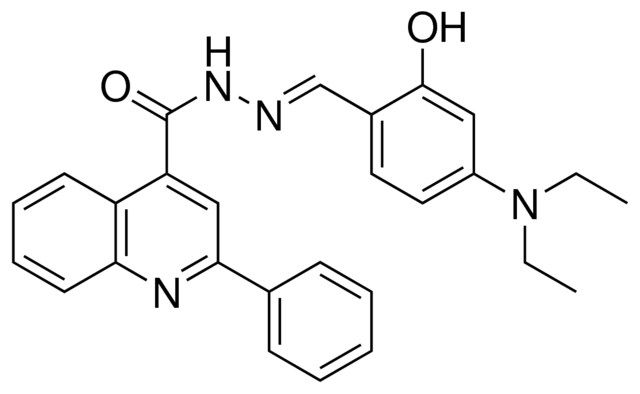 2-PH-QUINOLINE-4-CARBOXYLIC ACID (4-DIETHYLAMINO-2-HO-BENZYLIDENE)-HYDRAZIDE