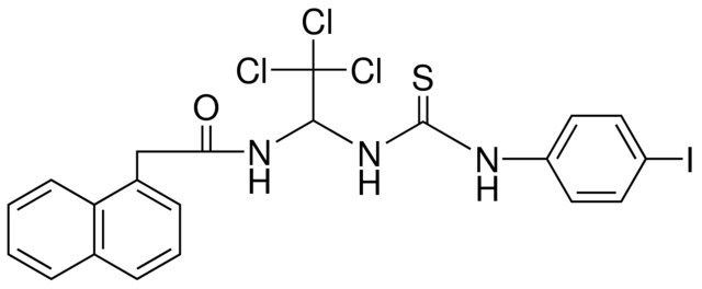 2-NAPHTHALEN-1-YL-N-(2,2,2-TRICHLORO-1-(3-(4-I-PH)-THIOUREIDO)-ETHYL)-ACETAMIDE