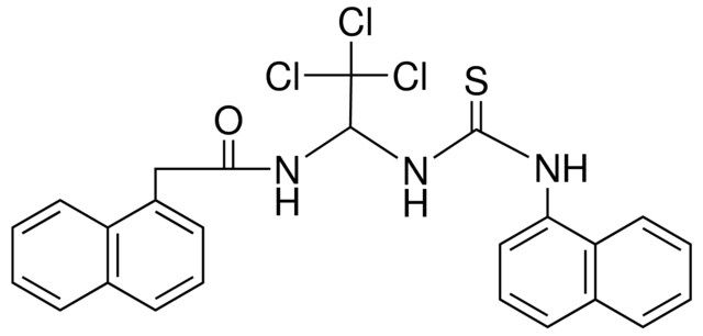 2-NAPHTHALEN-YL-N-(2,2,2-TRICHLORO-1-(3-NAPHTHALEN-YL-THIOUREIDO)-ET)-ACETAMIDE