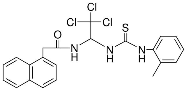 2-NAPHTHALEN-1-YL-N-(2,2,2-TRICHLORO-1-(3-O-TOLYL-THIOUREIDO)-ETHYL)-ACETAMIDE