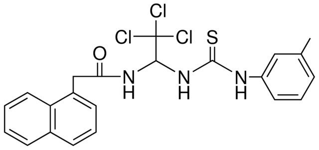 2-NAPHTHALEN-1-YL-N-(2,2,2-TRICHLORO-1-(3-M-TOLYL-THIOUREIDO)-ETHYL)-ACETAMIDE