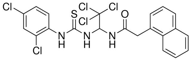 2-NAPHTHALEN-1-YL-N-(2,2,2-TRI-CL-1-(3-(2,4-DI-CL-PH)-THIOUREIDO)-ET)-ACETAMIDE