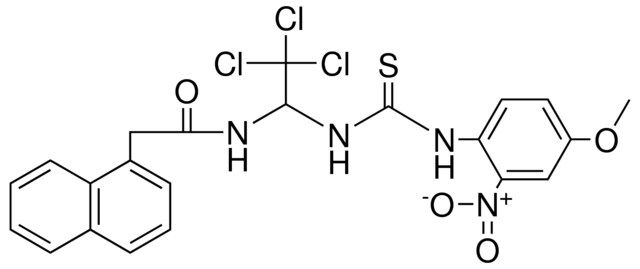 2-NAPHTHALEN-1-YL-N-(TRICHLORO-1-(3-(4-MEO-2-NITRO-PH)-THIOUREIDO)-ET)-ACETAMIDE