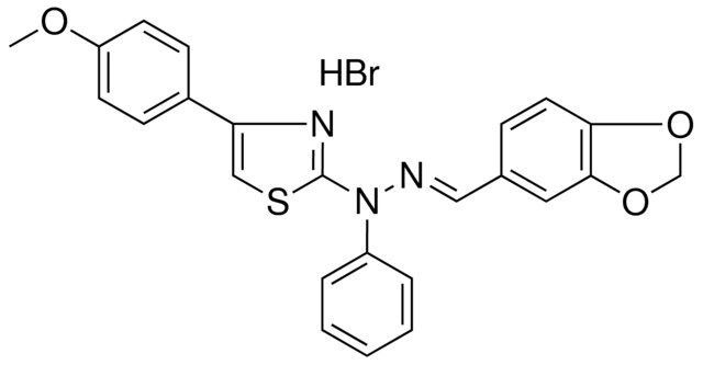 1,3-BENZODIOXOLE-5-CARBALDEHYDE [4-(4-METHOXYPHENYL)-1,3-THIAZOL-2-YL](PHENYL)HYDRAZONE HYDROBROMIDE