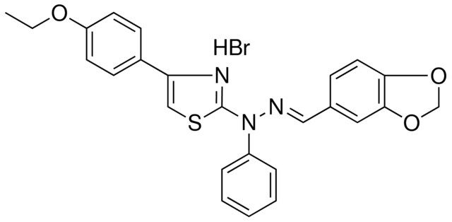 1,3-BENZODIOXOLE-5-CARBALDEHYDE [4-(4-ETHOXYPHENYL)-1,3-THIAZOL-2-YL](PHENYL)HYDRAZONE HYDROBROMIDE