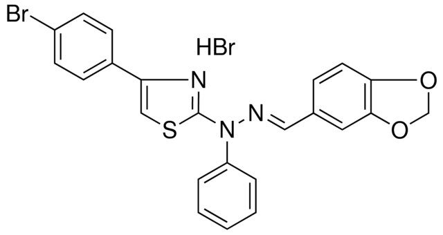 1,3-BENZODIOXOLE-5-CARBALDEHYDE [4-(4-BROMOPHENYL)-1,3-THIAZOL-2-YL](PHENYL)HYDRAZONE HYDROBROMIDE