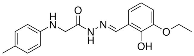 2-P-TOLYLAMINO-ACETIC ACID (3-ETHOXY-2-HYDROXY-BENZYLIDENE)-HYDRAZIDE