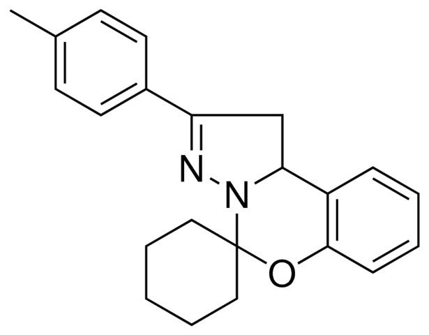 2-P-TOLYL-1,10B-DIHYDROSPIRO[BENZO[E]PYRAZOLO[1,5-C][1,3]OXAZINE-5,1'-CYCLOHEXANE]