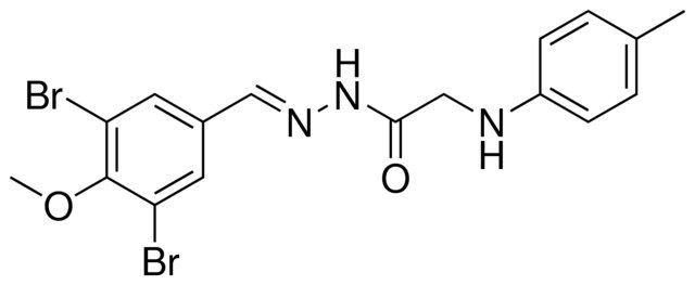 2-P-TOLYLAMINO-ACETIC ACID (3,5-DIBROMO-4-METHOXY-BENZYLIDENE)-HYDRAZIDE