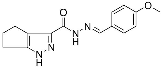 1,4,5,6-4H-CYCLOPENTAPYRAZOLE-3-CARBOXYLIC ACID (4-MEO-BENZYLIDENE)-HYDRAZIDE