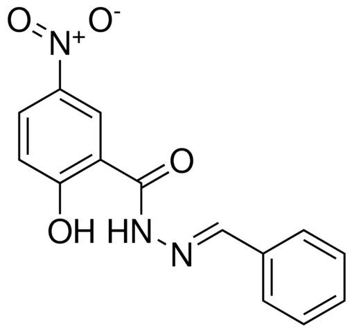 2-HYDROXY-5-NITRO-BENZOIC ACID BENZYLIDENE-HYDRAZIDE