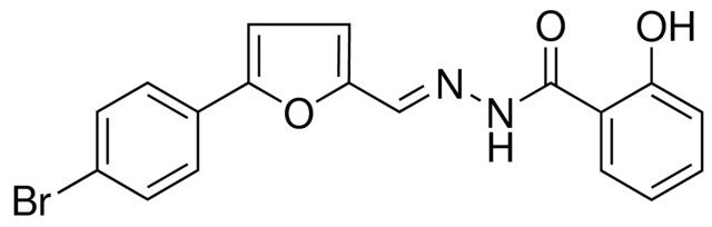 2-HYDROXY-BENZOIC ACID (5-(4-BROMO-PHENYL)-FURAN-2-YLMETHYLENE)-HYDRAZIDE