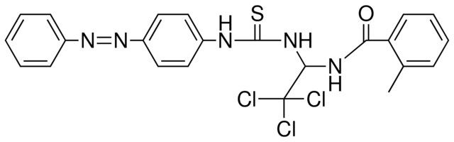 2-ME-N-(2,2,2-TRICHLORO-1-(3-(4-PHENYLAZO-PHENYL)-THIOUREIDO)-ETHYL)-BENZAMIDE