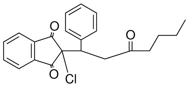 2-CHLORO-2-(3-OXO-1-PHENYL-HEPTYL)-INDAN-1,3-DIONE