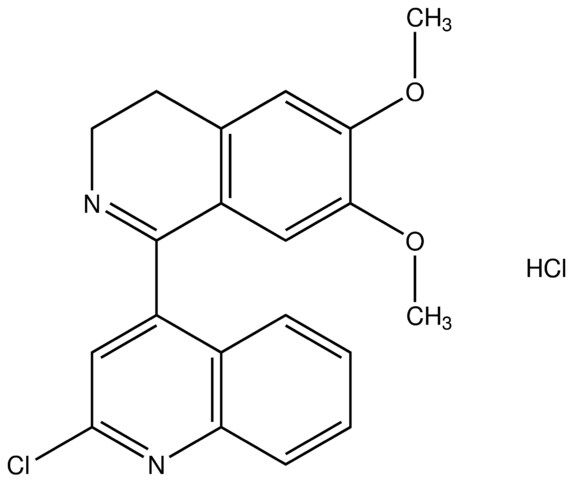 2-chloro-4-(6,7-dimethoxy-3,4-dihydro-1-isoquinolinyl)quinoline hydrochloride