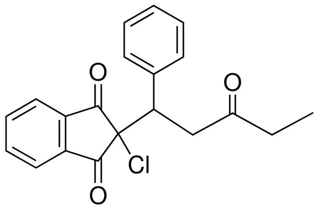 2-CHLORO-2-(3-OXO-1-PHENYL-PENTYL)-INDAN-1,3-DIONE